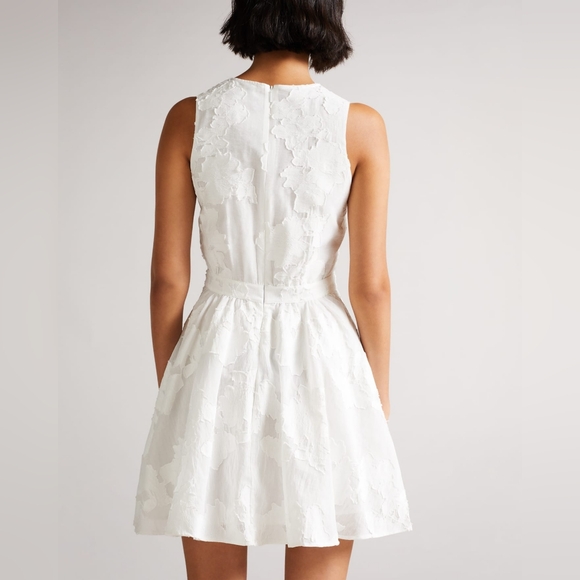 Ted Baker Maylee Flower Appliqué Dress size large - Picture 1 of 10